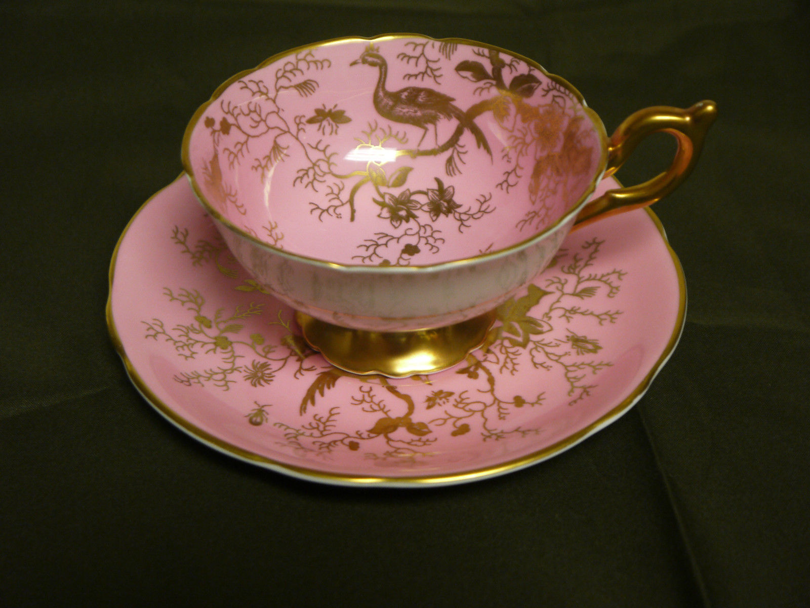 coalport tea cup, pink tea cup, tea cup,